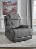 4Z-Peaceful Pause Power Lift Recliner (Black/Gray)