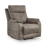Crestmeade Power Lift Recliner (Black/Gray)