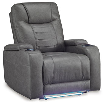 Schooner Rocks Power Recliner (Black/Gray)