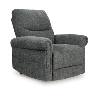 Aureta Power Lift Recliner (Black/Gray)