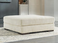 Lindyn Oversized Accent Ottoman (Brown/Beige)