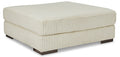 Lindyn Oversized Accent Ottoman (Brown/Beige)