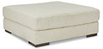 Lindyn Oversized Accent Ottoman (Brown/Beige)