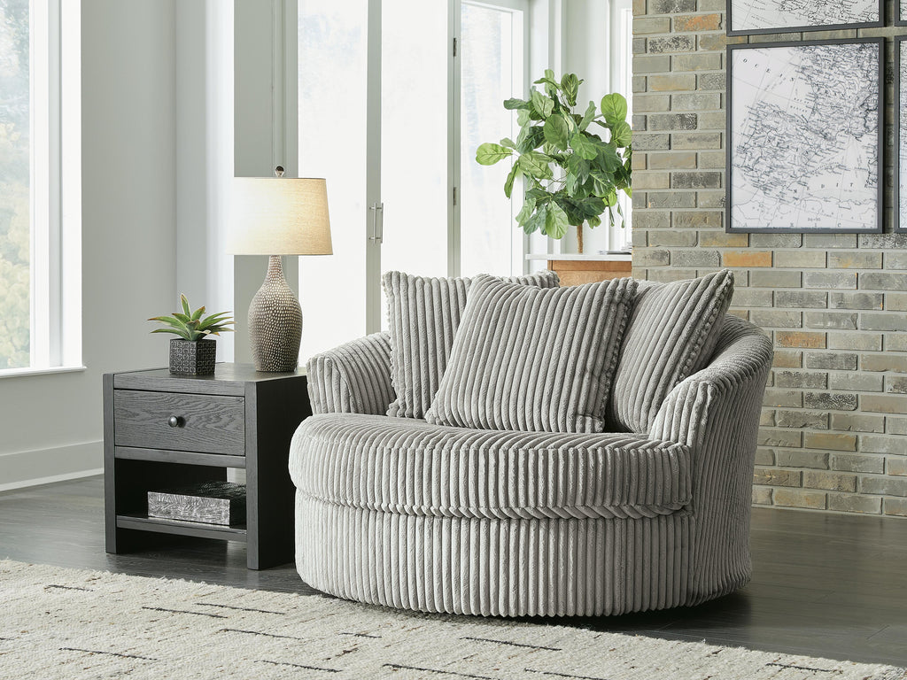 Lindyn Oversized Swivel Accent Chair