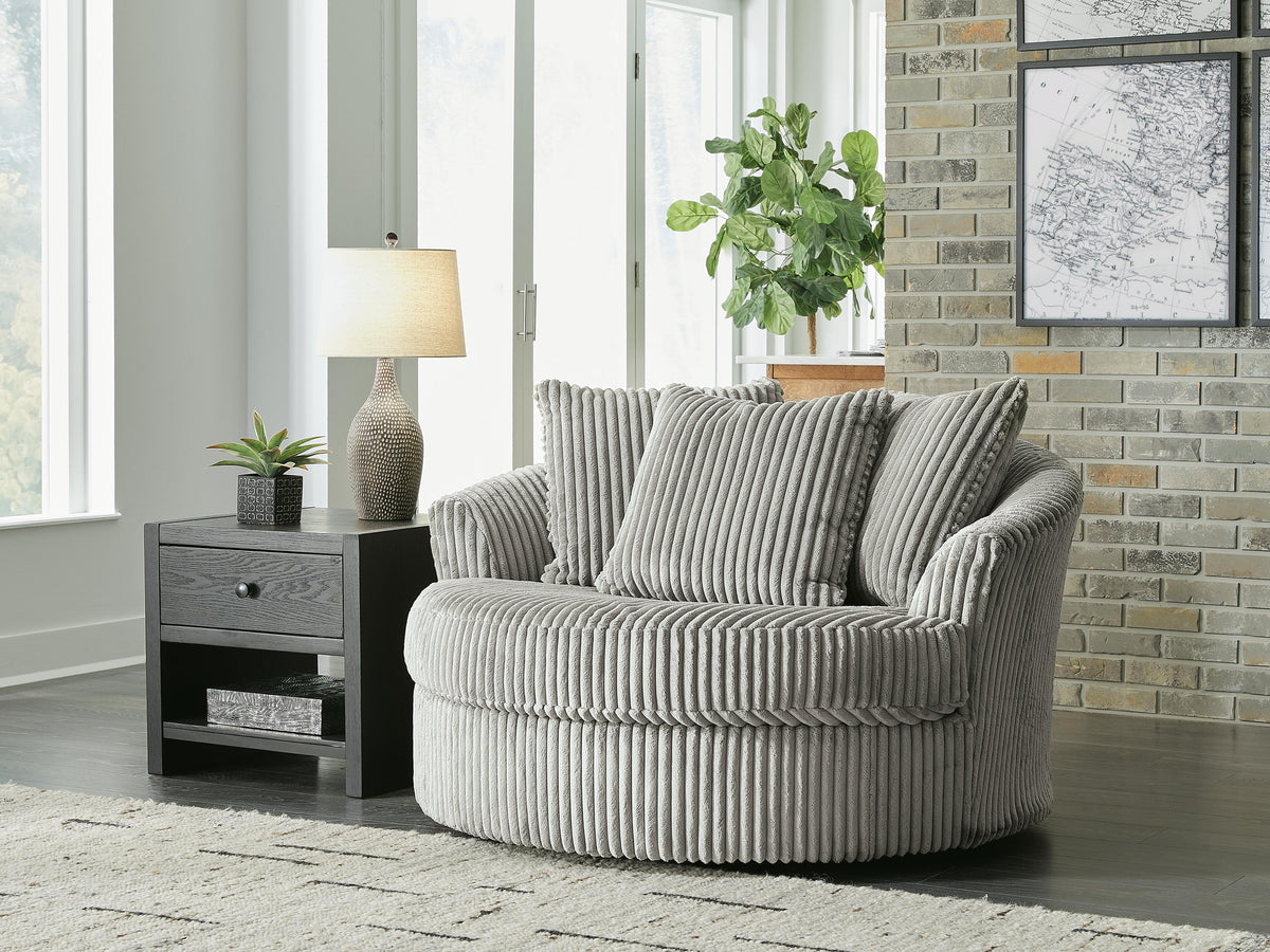Lindyn Oversized Swivel Accent Chair