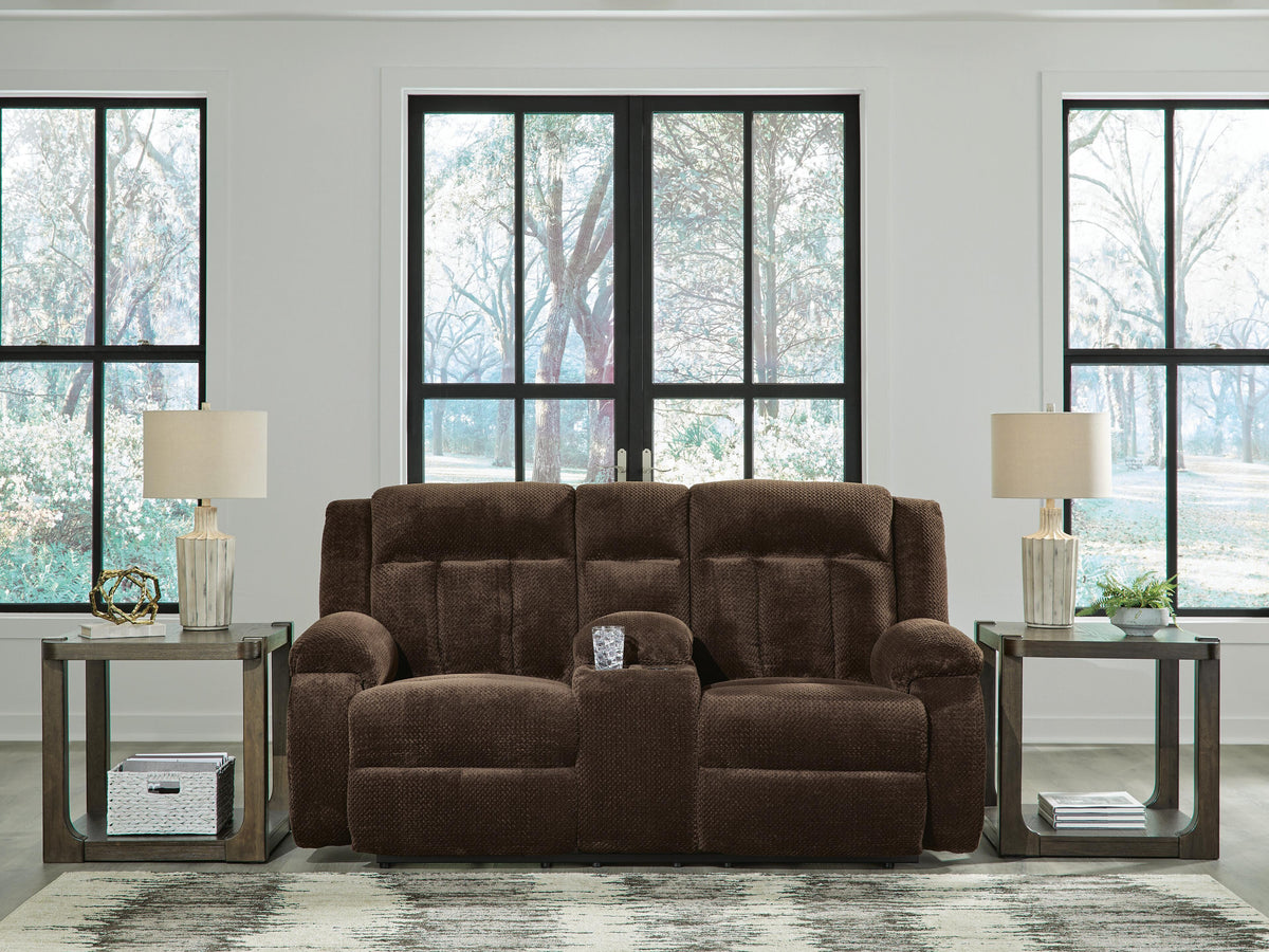 Observation Power Reclining Loveseat with Console