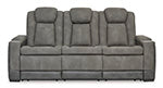 Next-Gen Durapella Power Reclining Sofa (Black/Gray) 2