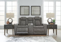 Next-Gen Durapella Power Reclining Loveseat with Console (Black/Gray) 2