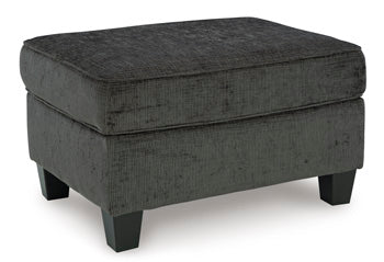 Erinslane Ottoman (Black/Gray)
