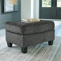 Erinslane Ottoman (Black/Gray)