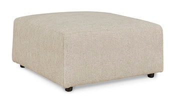 Edenfield Oversized Accent Ottoman (Brown/Beige)