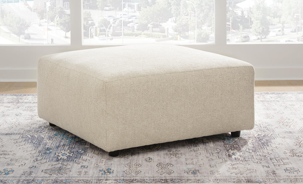 Edenfield Oversized Accent Ottoman (Brown/Beige)