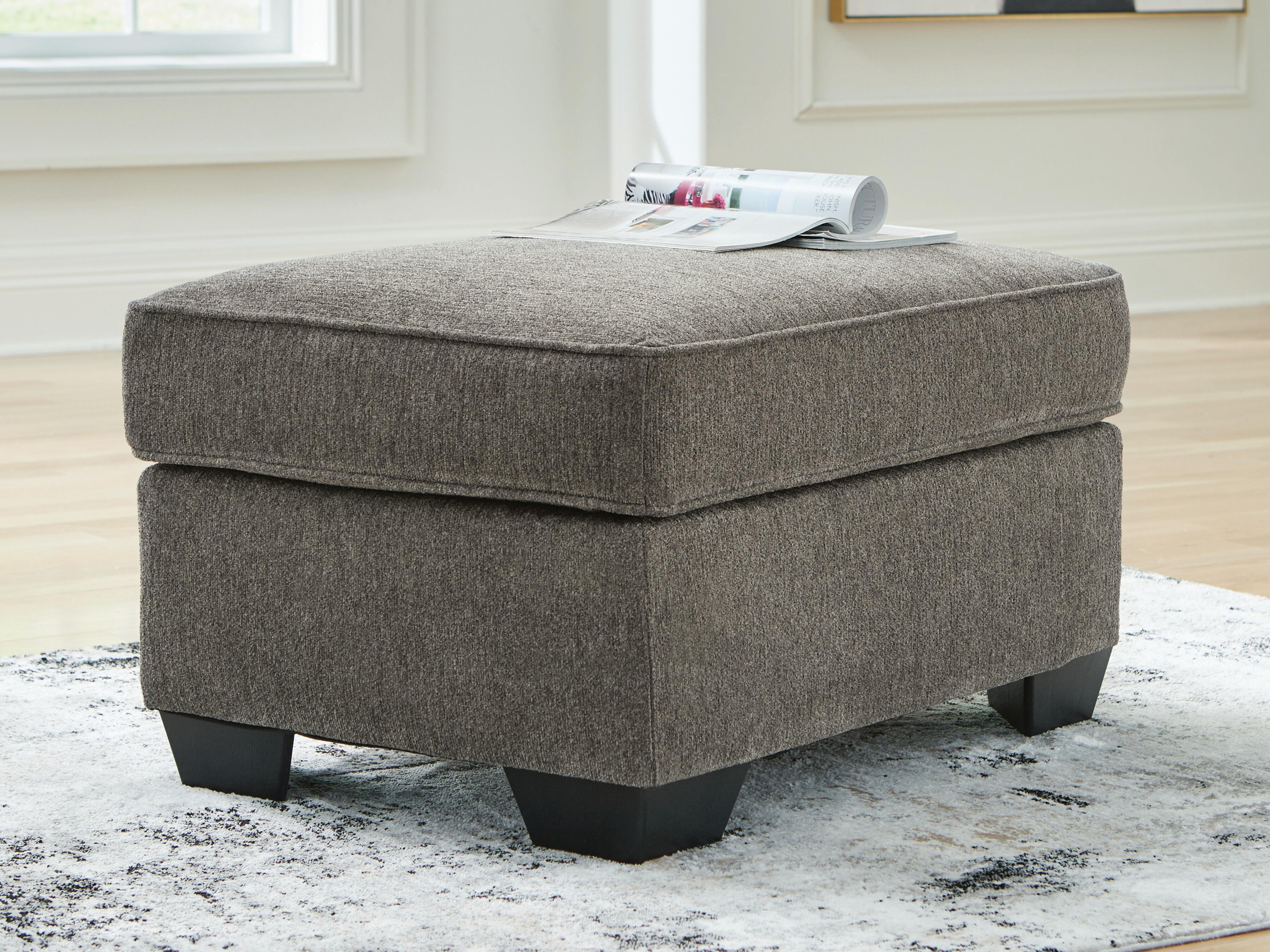 Olten Ottoman (Black/Gray)