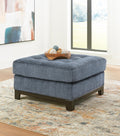 Maxon Place Oversized Accent Ottoman (Navy)