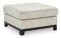 Maxon Place Oversized Accent Ottoman (Black/Gray)
