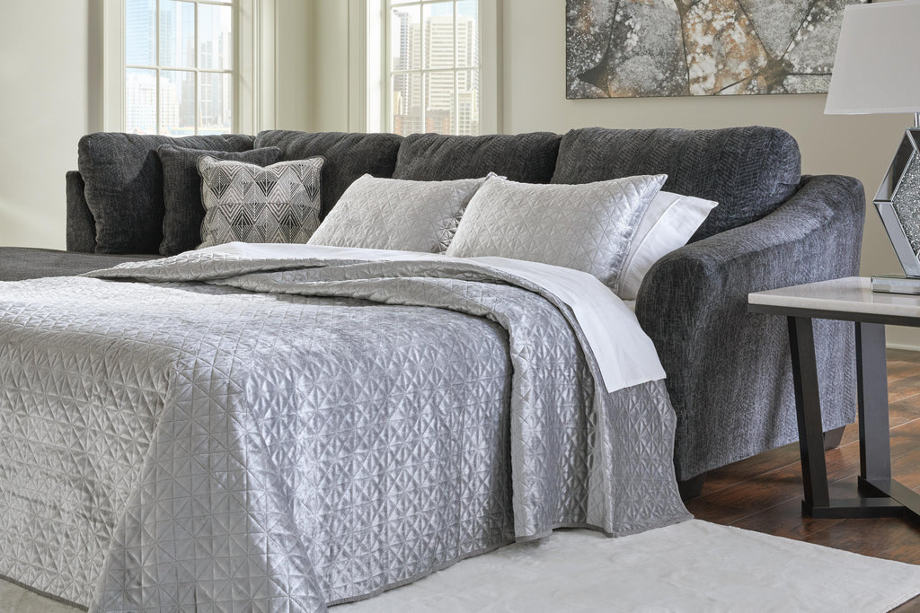 Biddeford 2-Piece Sleeper Sectional with Chaise