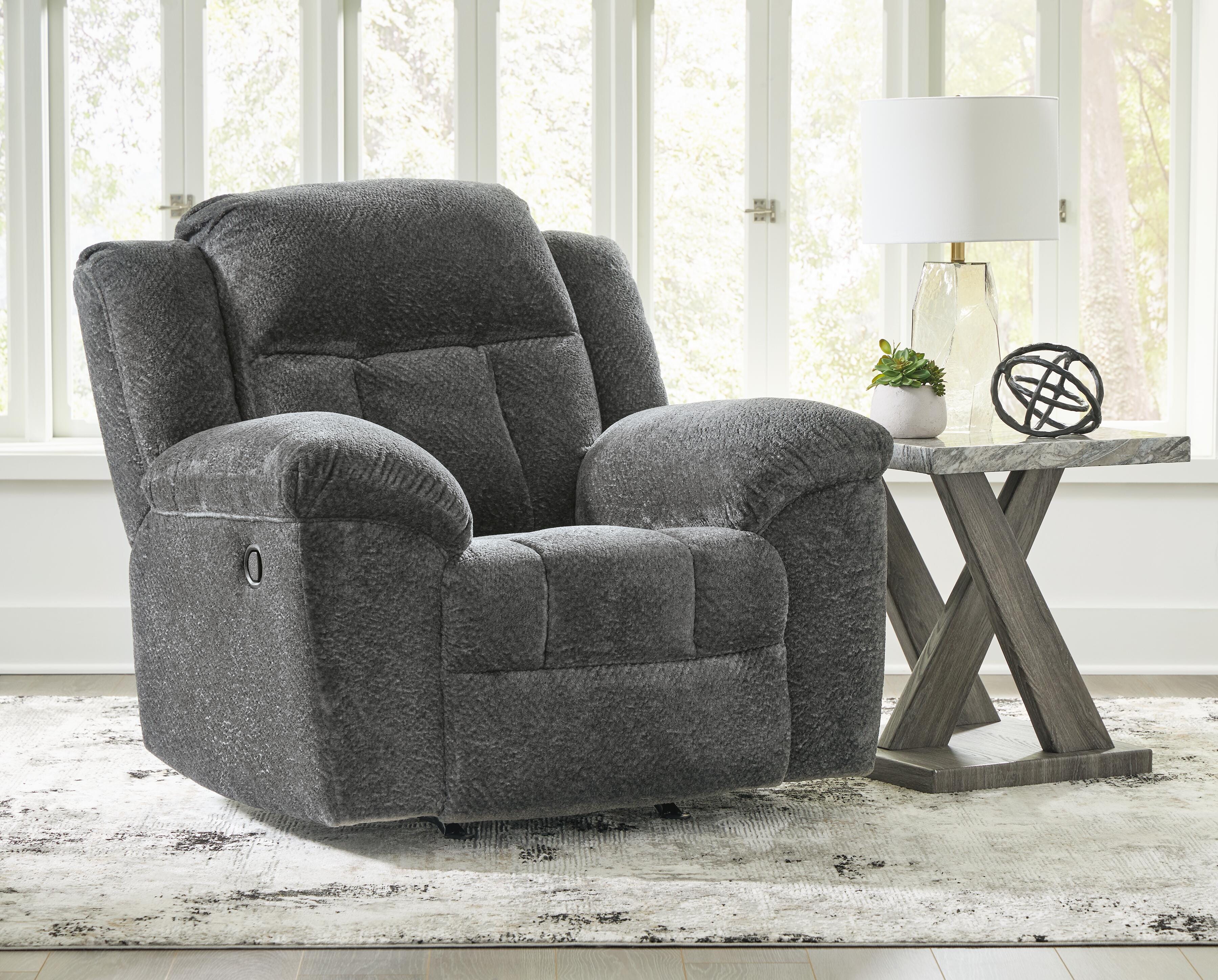 Frohn Recliner (Black/Gray)