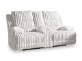 Rhines Falls Power Reclining Loveseat with Console