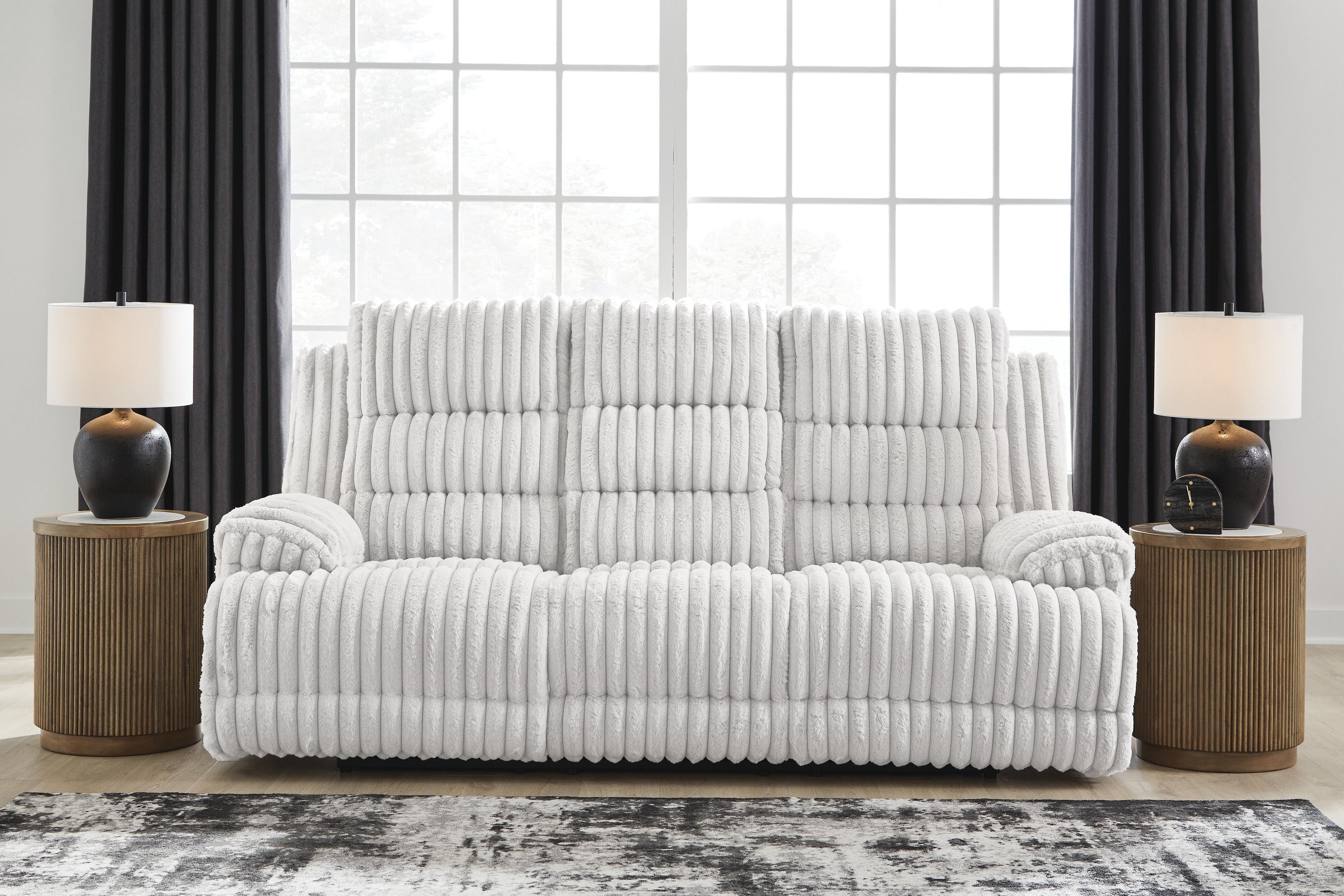 Rhines Falls Power Reclining Sofa with Drop Down Table