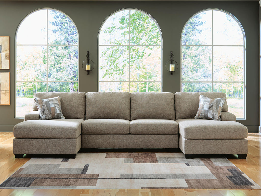 Newellen 3-Piece Sectional with Double Chaise