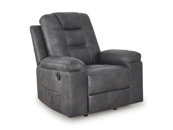 Stockworth Recliner (Black/Gray)