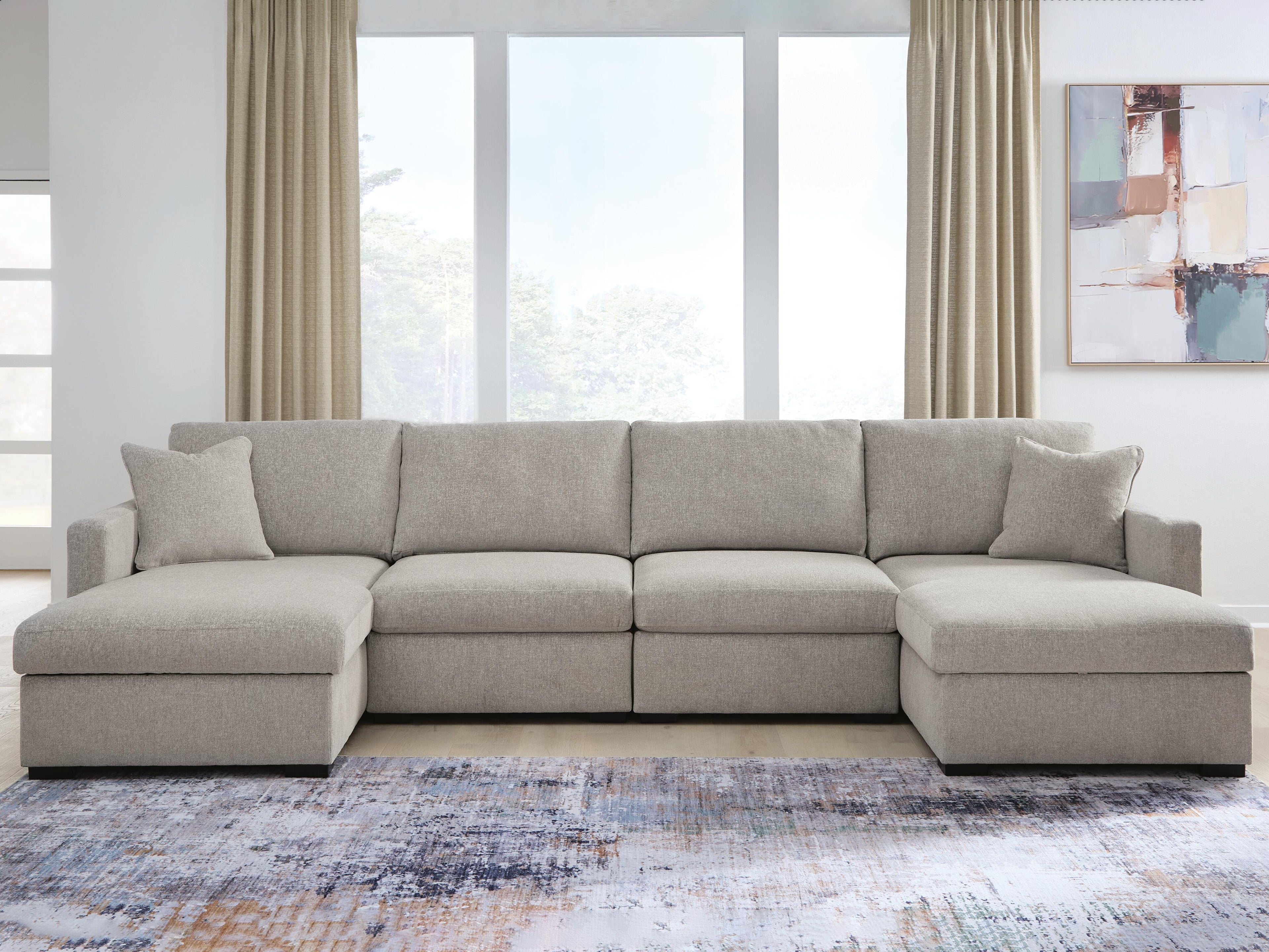 ModMax Luxe 4-Piece Double Chaise Sectional