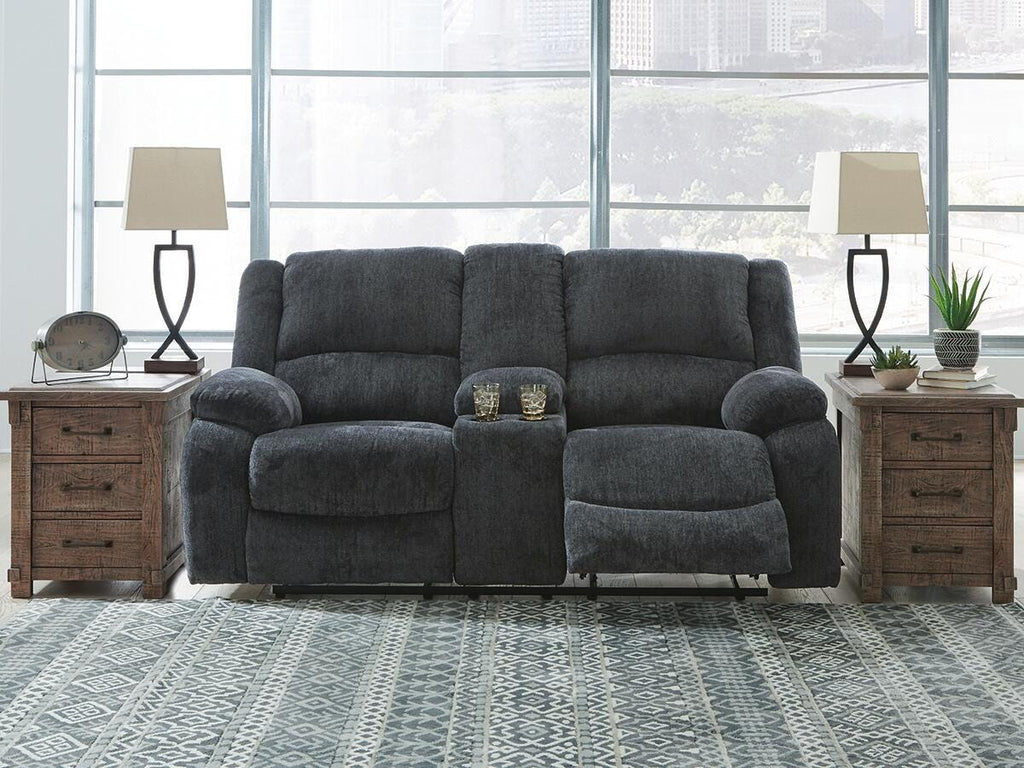 Draycoll Reclining Loveseat with Console