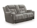 Mixed Motion Power Reclining Loveseat with Console