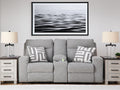 Biscoe Power Reclining Loveseat with Console