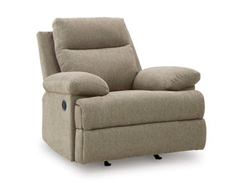 Side-Swipe Recliner (Brown/Beige)