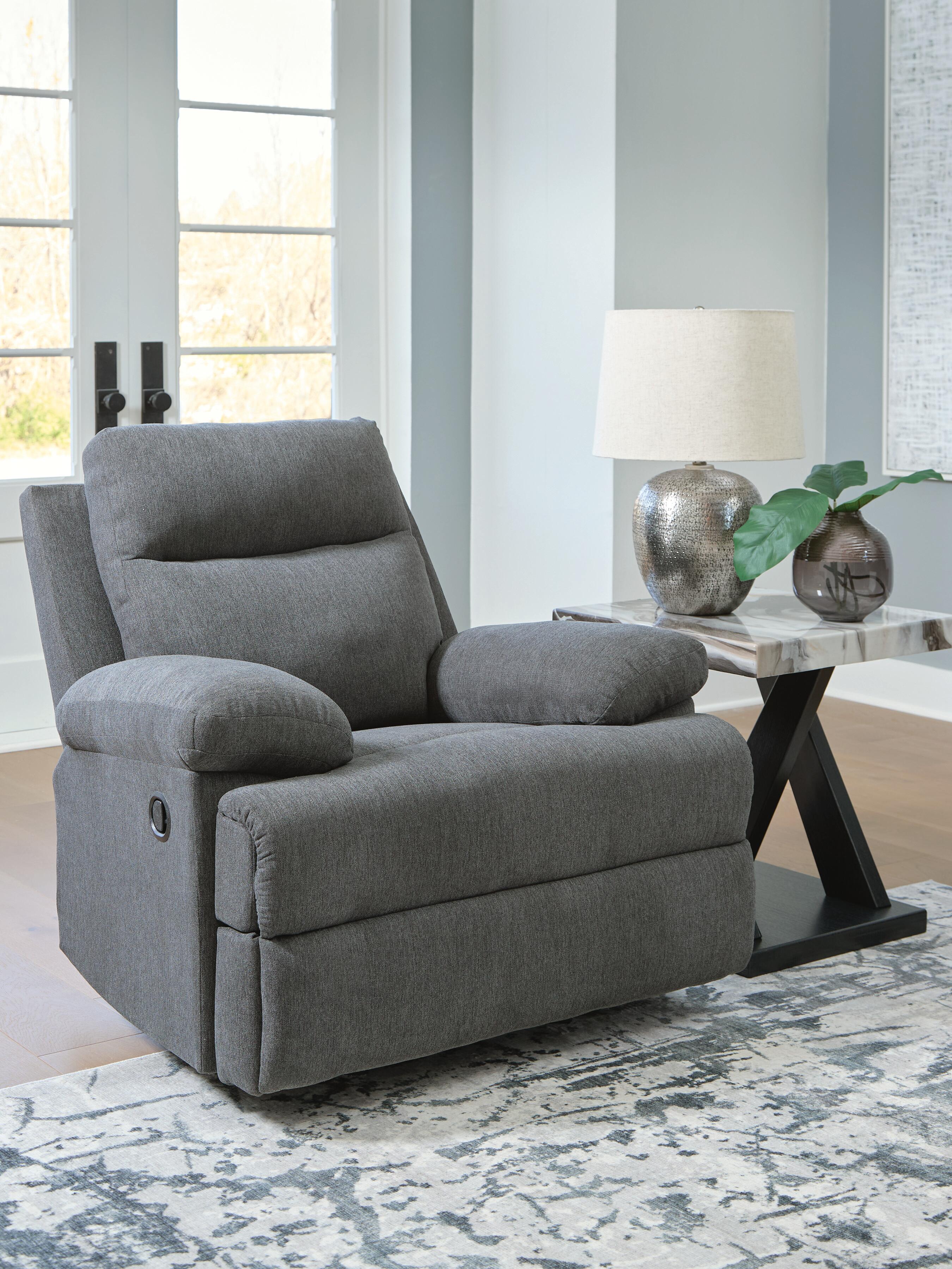 Side-Swipe Recliner (Charcoal)