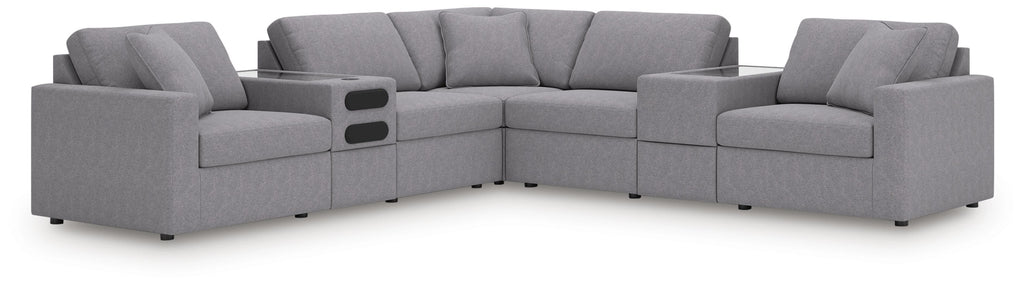 Modmax 7-Piece Balanced Sectional with Audio and Storage Consoles
