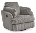 Tie-Breaker Swivel Glider Recliner (Black/Gray)