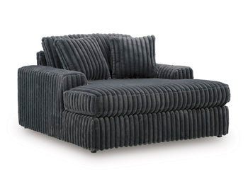 Midnight-Madness Oversized Chaise (Black/Gray) 2