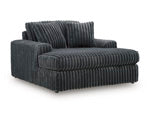 Midnight-Madness Oversized Chaise (Black/Gray) 2