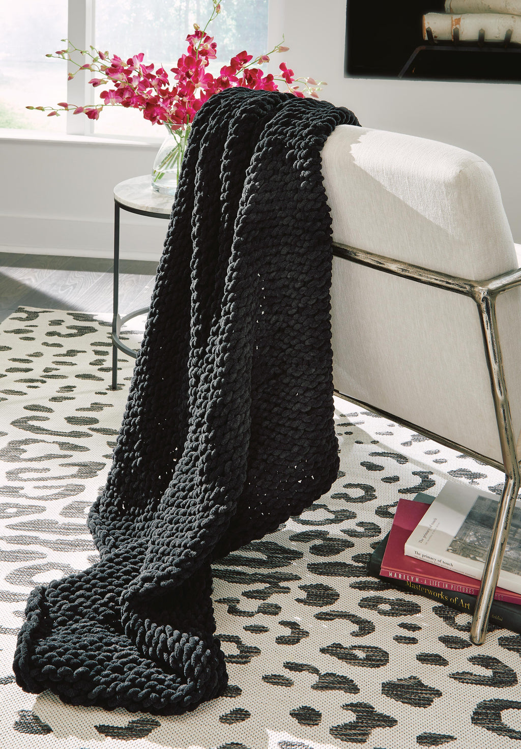 Chaddon Throw (Set of 3) (Black/Gray)