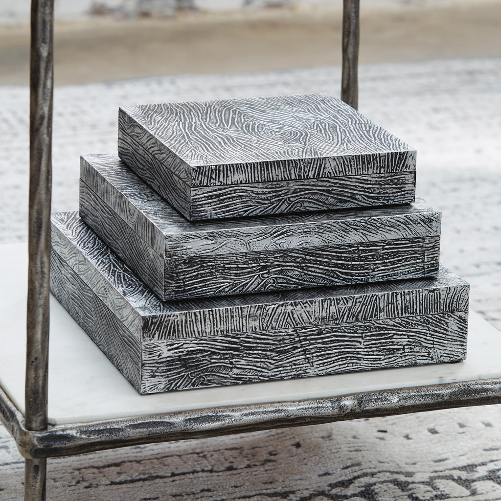 Keldy Box (Set of 3) (Black/Gray)