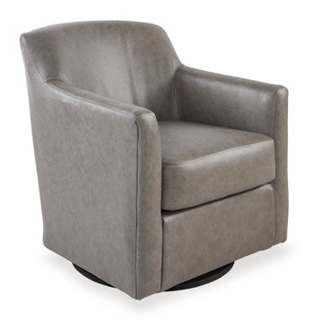 Bradney Swivel Accent Chair (Black/Gray) 2