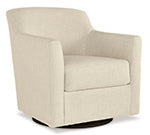 Bradney Swivel Accent Chair (Brown/Beige)