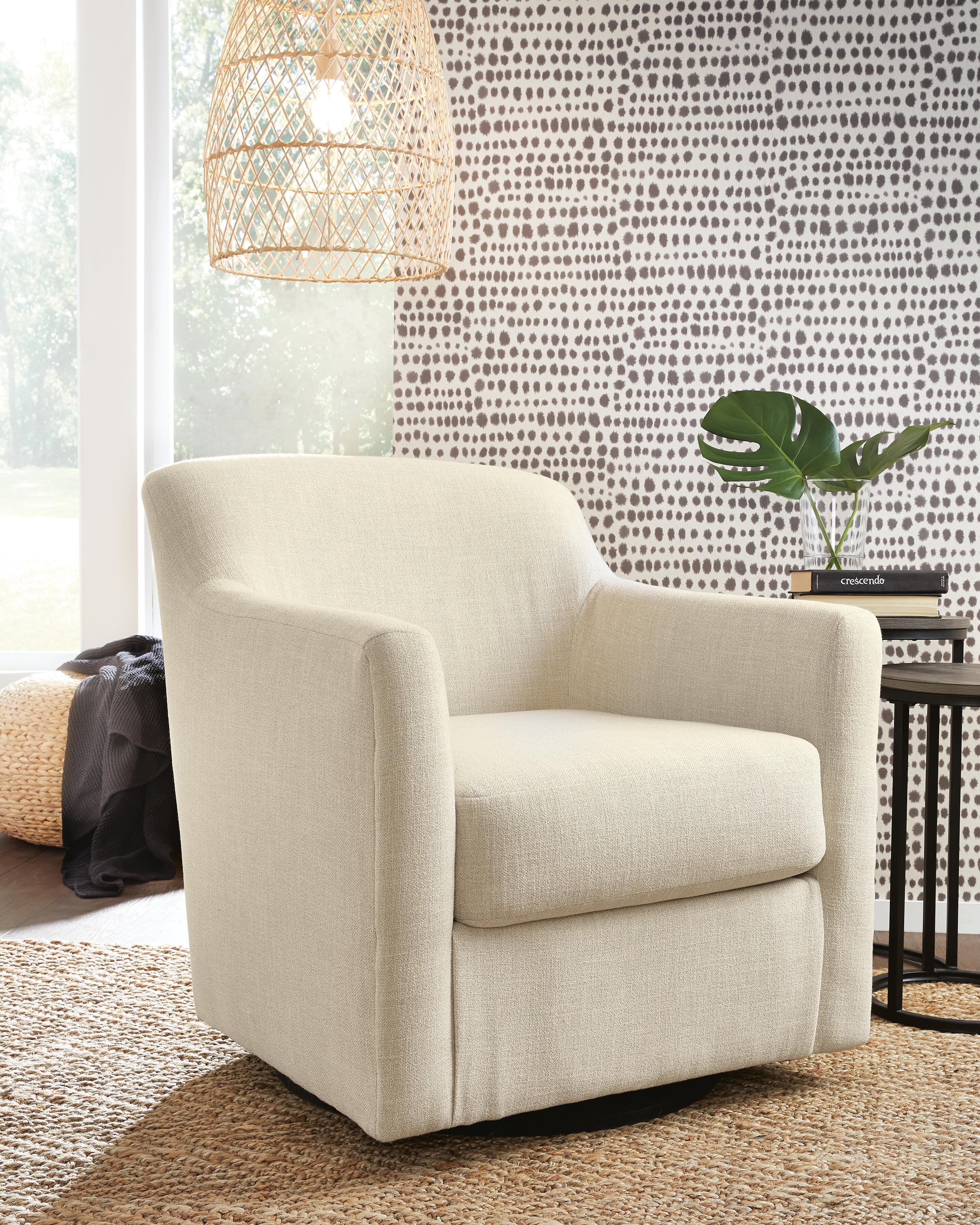 Bradney Swivel Accent Chair (Brown/Beige)