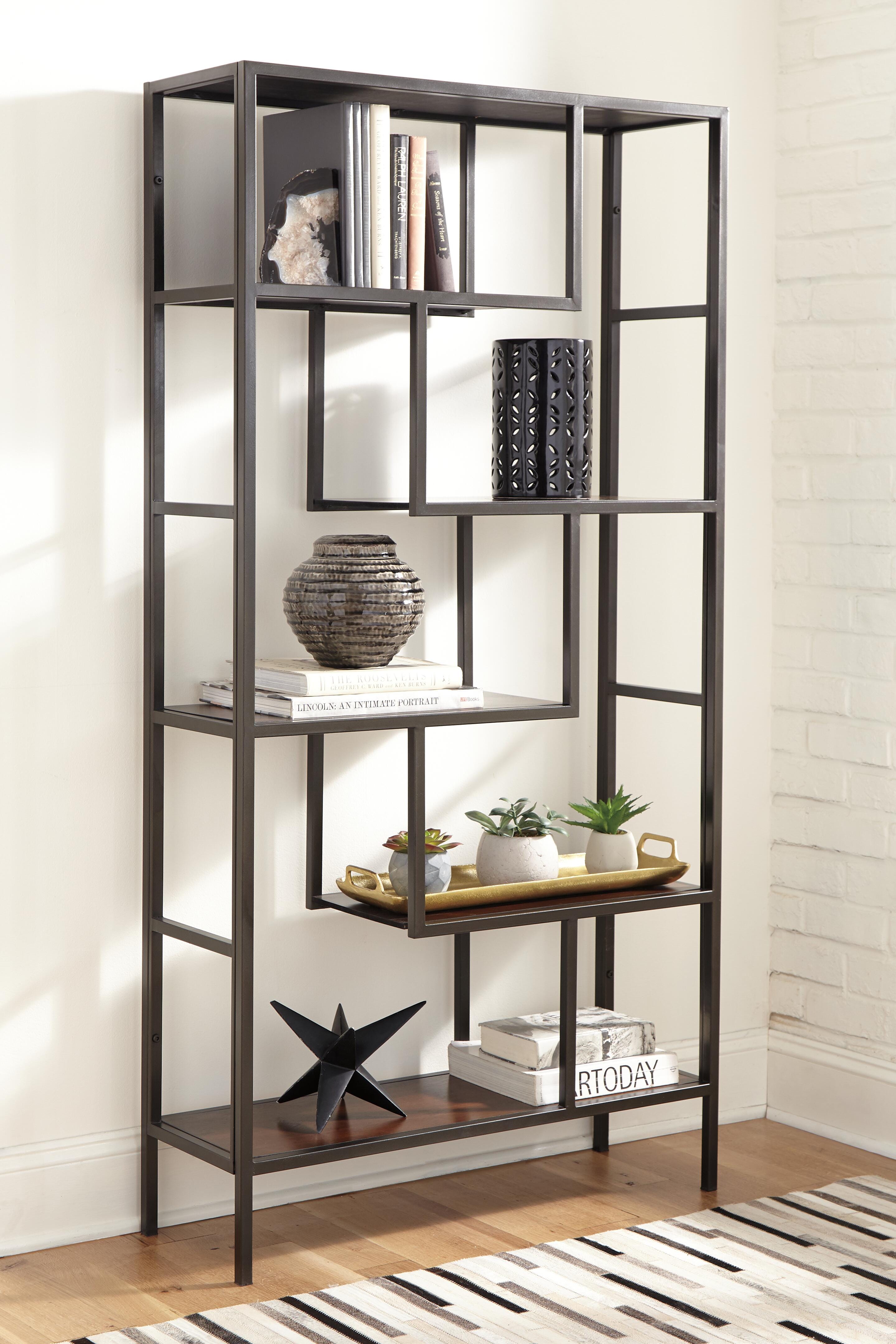 Frankwell Bookcase (Black/Gray)