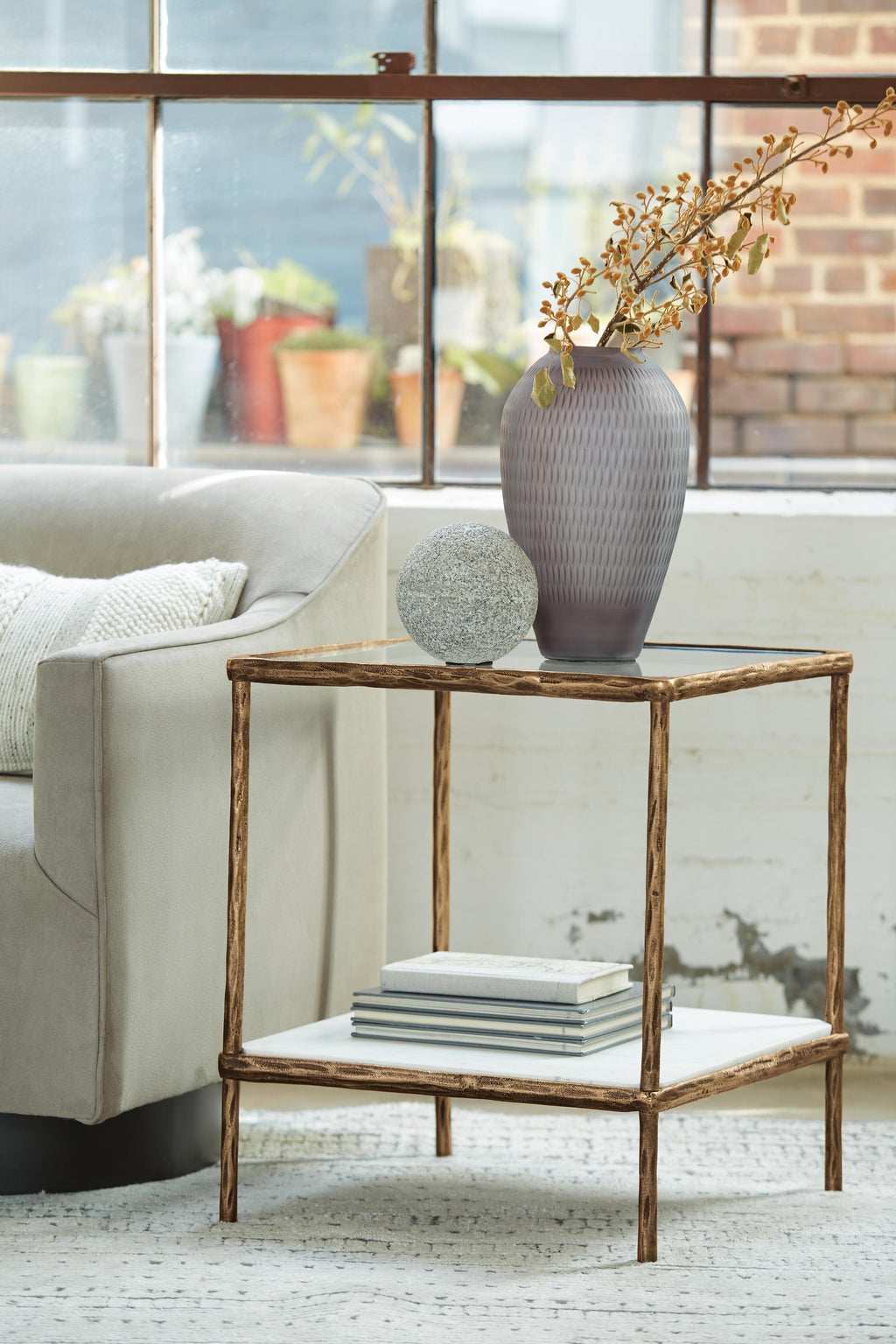 Ryandale Accent Table (Metallic)