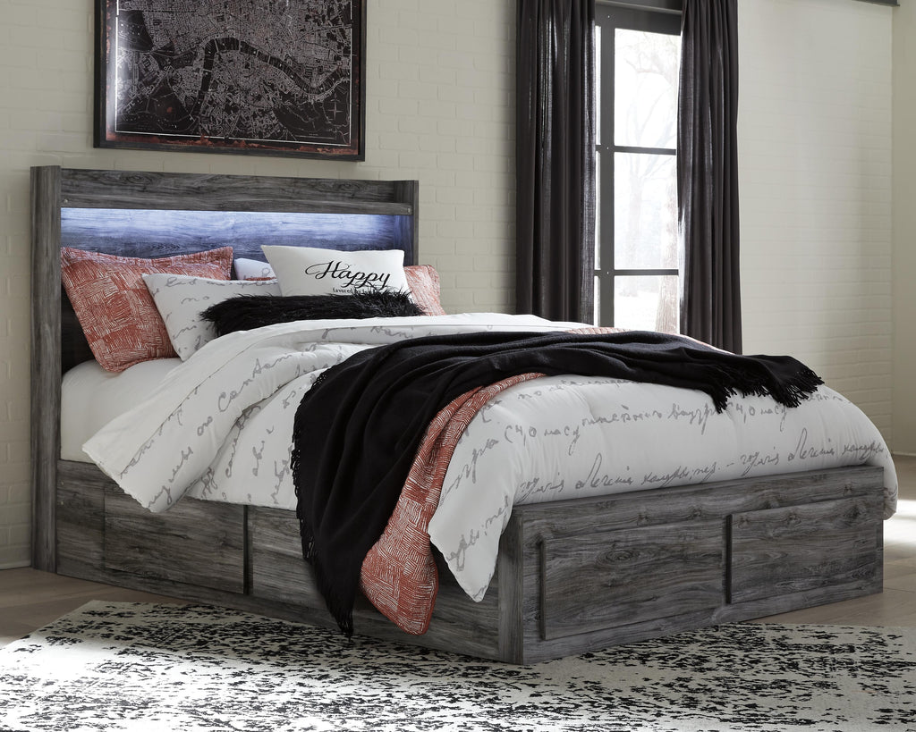 Baystorm Panel Bed with 4 Storage Drawers