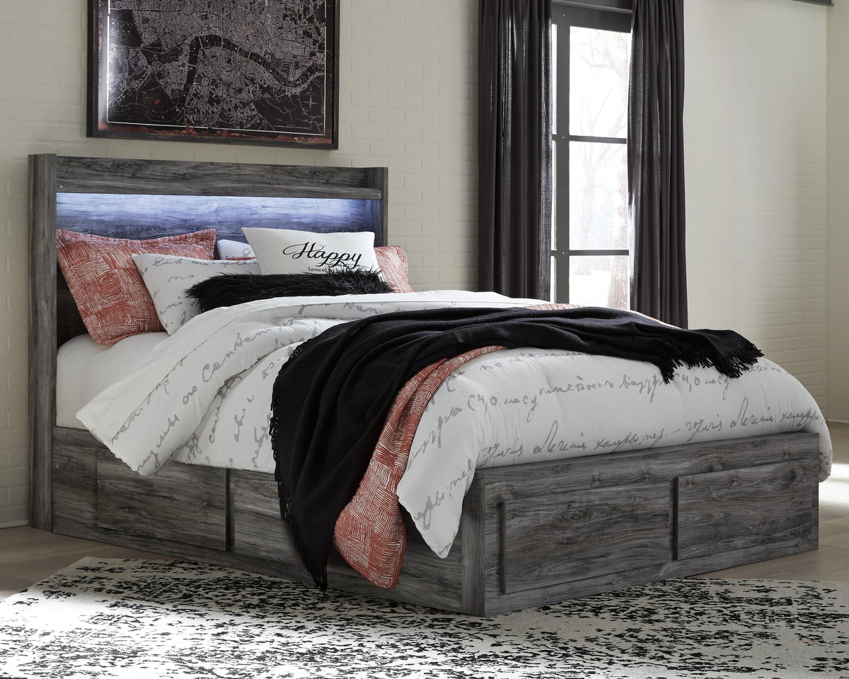 Baystorm Panel Bed with 4 Storage Drawers