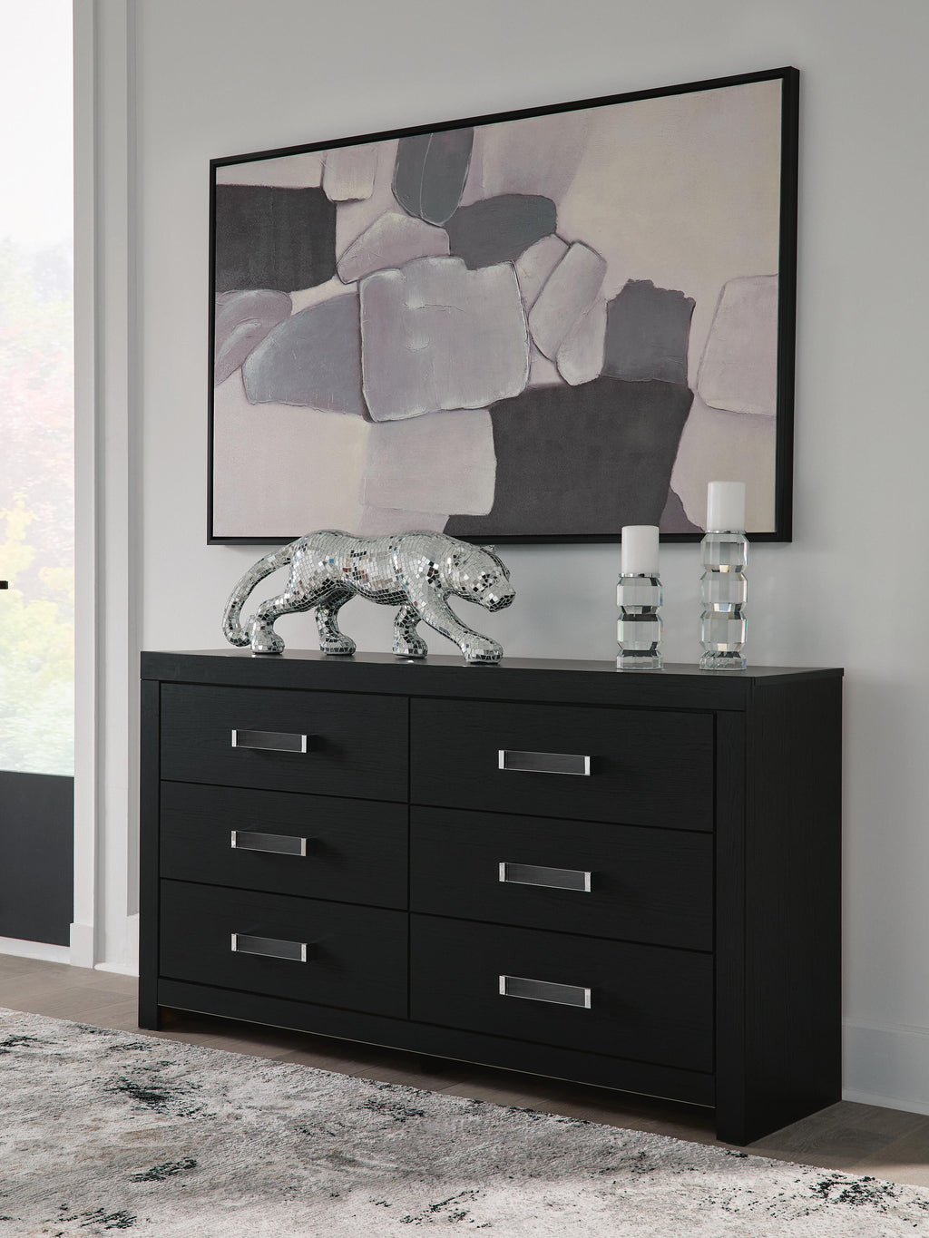 Maeling Dresser (Black/Gray)