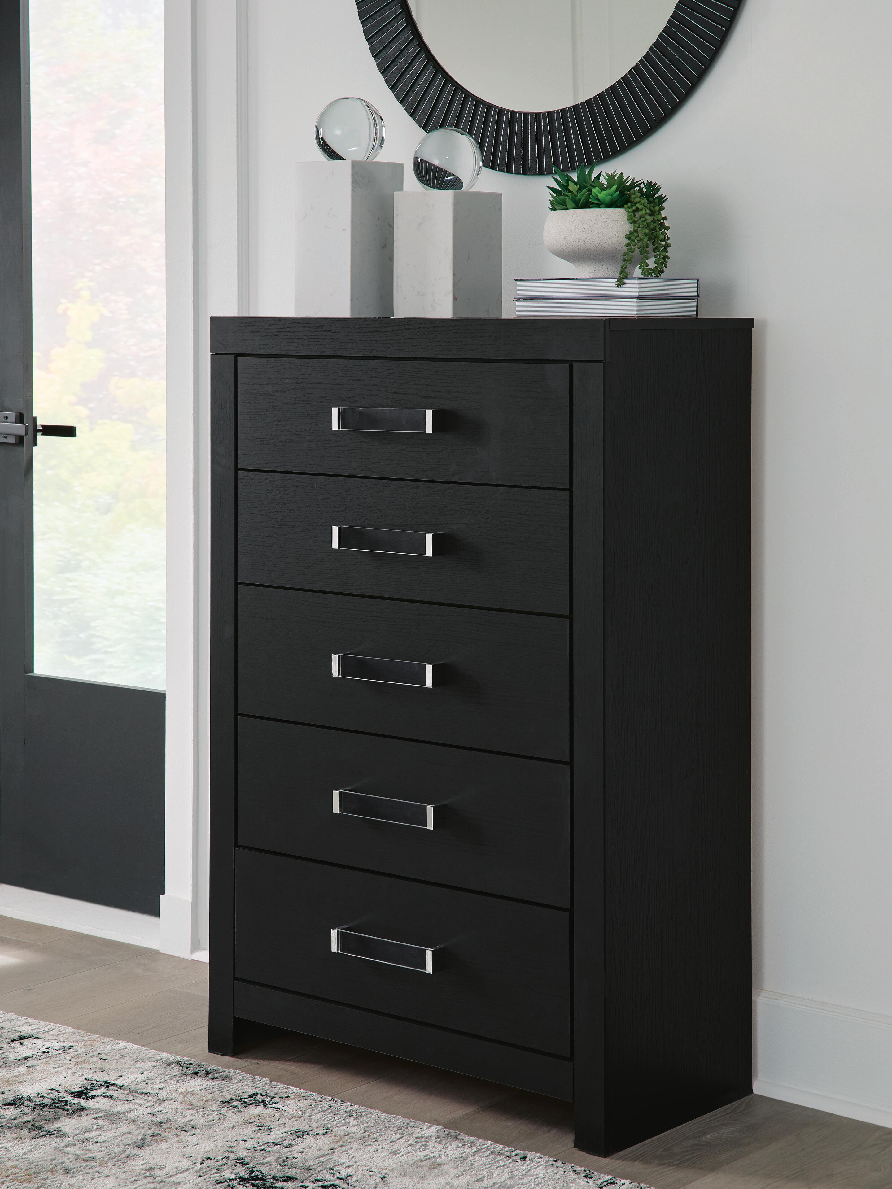 Maeling Chest of Drawers (Black/Gray)