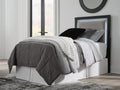 Maeling Upholstered Panel Headboard (Black/Gray)