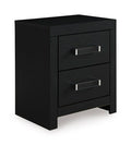 Maeling Nightstand (Black/Gray)