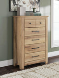 Makidern Chest of Drawers (Brown/Beige)