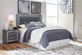 Lodanna Upholstered Panel Headboard (Black/Gray)